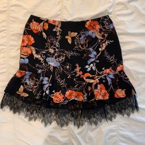 who what wear lace trim dress